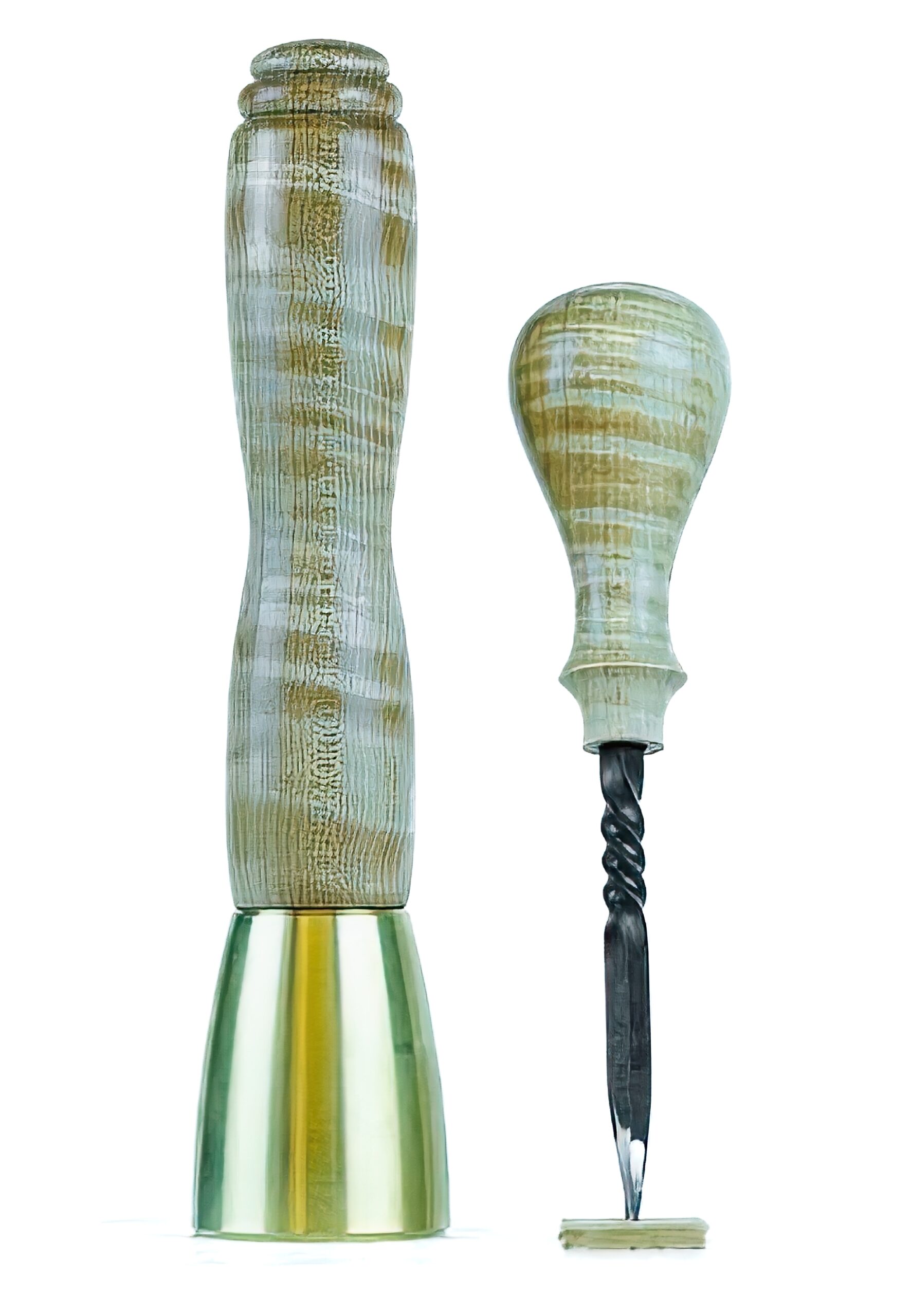 Tiger Maple Mallet & Awl Set